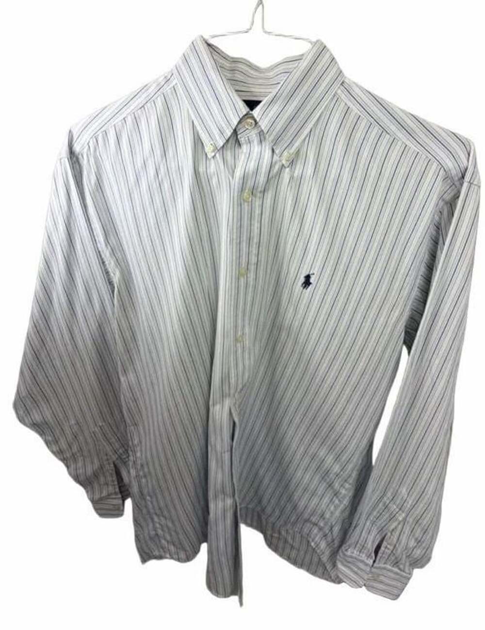 Polo Ralph Lauren Blake Shirt Mens S Blue White Stripe Button Down Cotton Pony